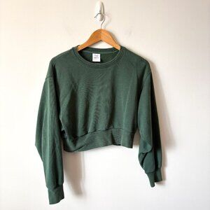 Aritzia Green Crew Neck Sweater